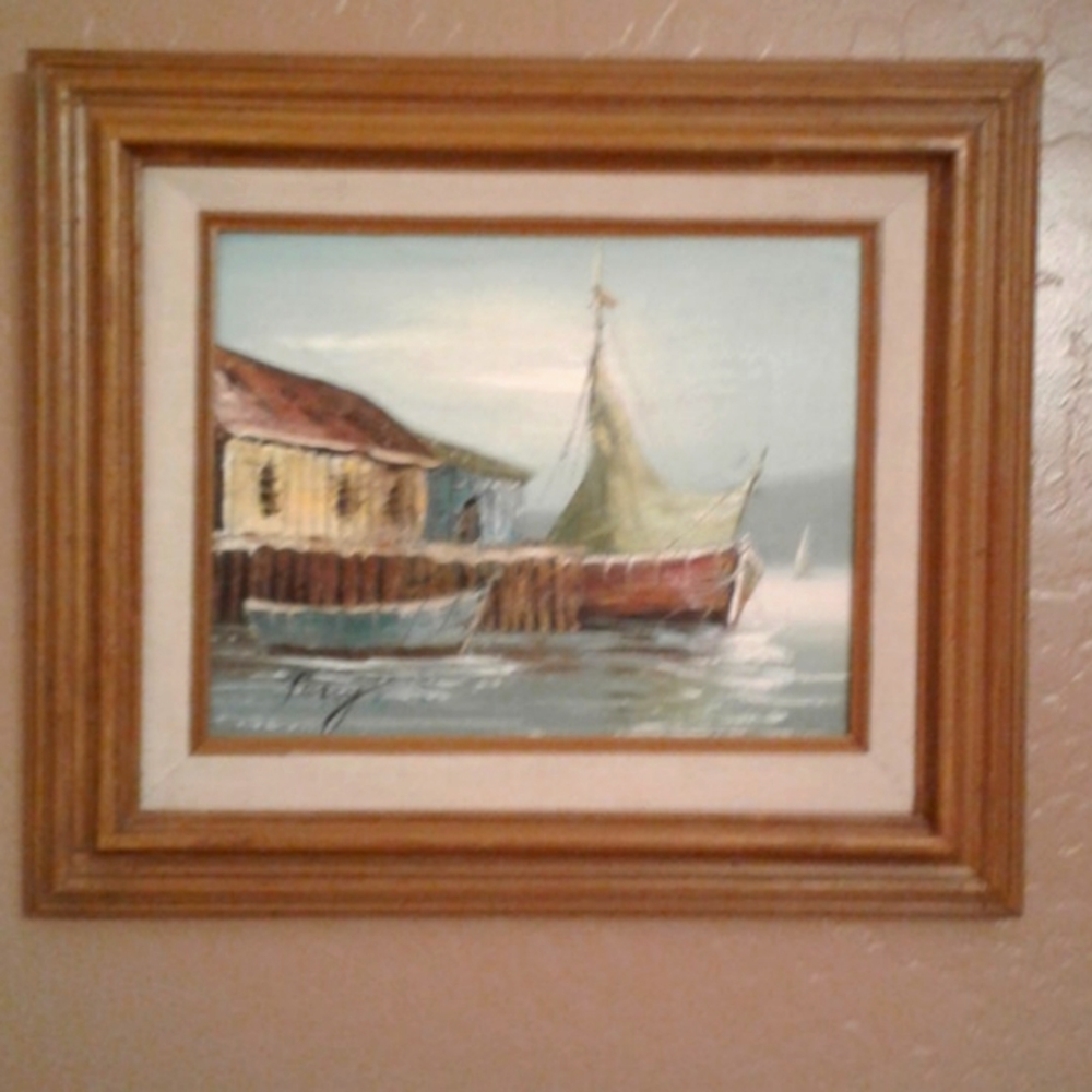 Nautical painting.